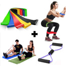 Bemfamosa Resistance Pro Kit | Mini Band + Elástico de Resistência | Exercícios em Casa e Academia
