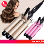 Chapinha Triondas Ondulador Formador Triplo 22mm Modelador de Cachos Onda Cabelo Cerâmica 200°C