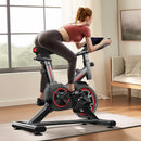 🚴‍♀️ BemFamosa Health Cycle Pro | Bicicleta Ergométrica Spinning para Condicionamento, Mobilidade e Reabilitação | 120kg | Preto e Vermelho