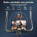 🚴‍♀️ BemFamosa Health Cycle Pro | Bicicleta Ergométrica Spinning para Condicionamento, Mobilidade e Reabilitação | 120kg | Preto e Vermelho