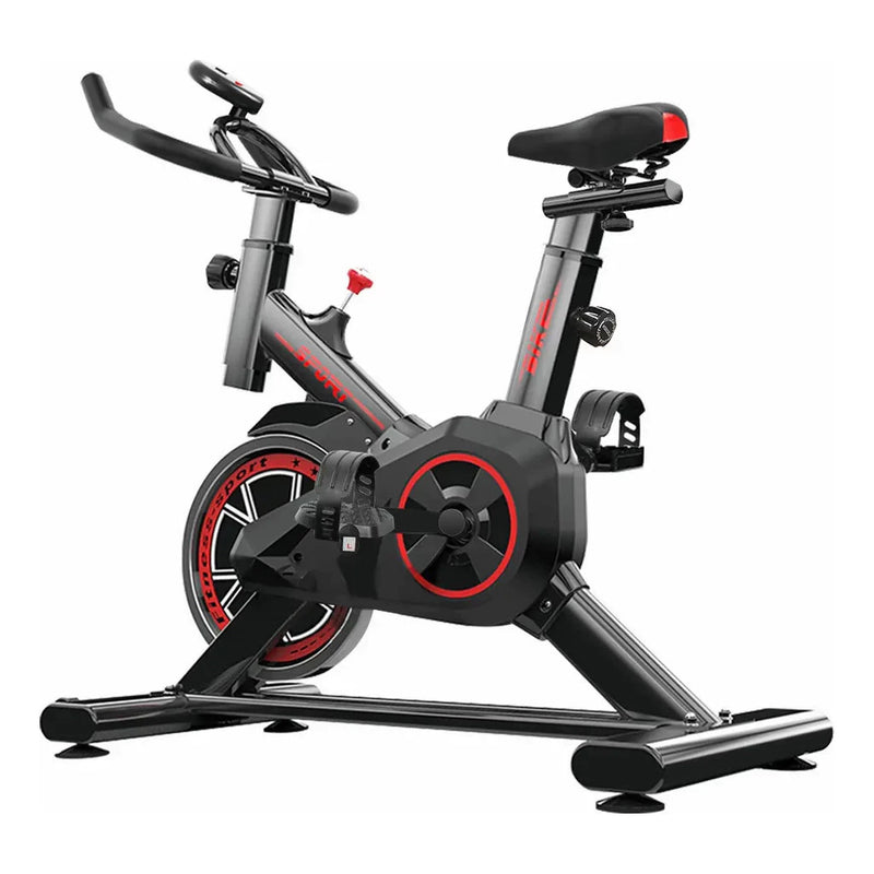 🚴‍♀️ BemFamosa Health Cycle Pro | Bicicleta Ergométrica Spinning para Condicionamento, Mobilidade e Reabilitação | 120kg | Preto e Vermelho