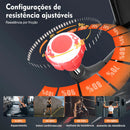 🚴‍♀️ BemFamosa Health Cycle Pro | Bicicleta Ergométrica Spinning para Condicionamento, Mobilidade e Reabilitação | 120kg | Preto e Vermelho