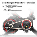 🚴‍♀️ BemFamosa Health Cycle Pro | Bicicleta Ergométrica Spinning para Condicionamento, Mobilidade e Reabilitação | 120kg | Preto e Vermelho