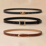 Conjunto de 5 peças Cinto feminino Cinto decorativo de Metal Fivela Decorativa Fashionable All-Match Cinto pequeno