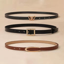 Conjunto de 5 peças Cinto feminino Cinto decorativo de Metal Fivela Decorativa Fashionable All-Match Cinto pequeno